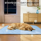 Luciphia Waterproof Cooling Blanket for Dogs Couch Cover Q-MAX>0.5, Leakproof Pet Mat Non-Slip for Cat Puppy Crate Bed Protector Outdoor Throw (Light Blue, 60x80 inches)