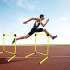 3 Pack Adjustable Height Hurdles Training Equipment, Agility Speed Jumping Training Equipment for Basketball Soccer Football Dogs, Indoor & Outdoor, Detachable Hurdles Track and Field(Green)