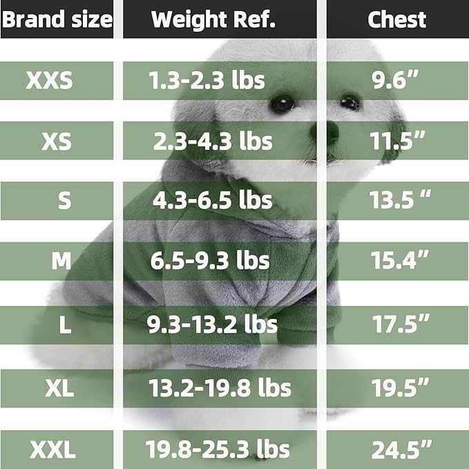 FabriCastle Dog Hoodie Sweater for Small Dogs Boy and Girl, Small Dog Clothes XS XXS Puppy Sweatshirt, Pet Outfit, Cat Clothing Super Soft Warm Snap On Closure (Lavender-Purple, X-Large)