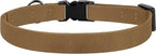Breakaway Cat Collar Leather with Removable Bell - 13 Colors Available - Soft Adjustable Girl Boy Safety Lightweight Pet Kitten Collars Pink Brown Blue Green Red Orange Black (Brown)