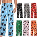 Custom Pajamas Pants with Photo for Men Women:Made in USA Personalized Pajama Trousers,Gifts for Wife Husband