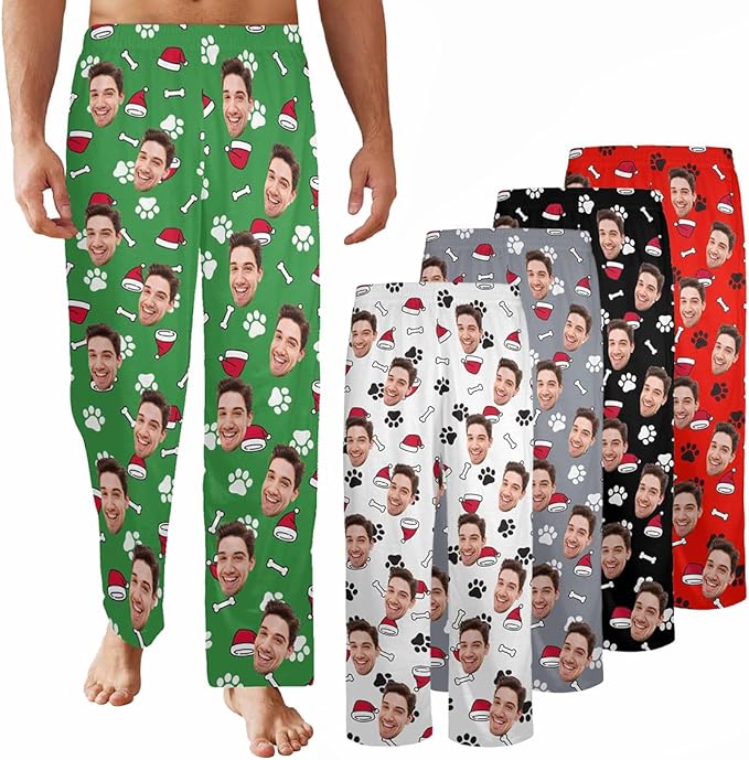 Custom Pajama Pants Customized Pajamas For Men Women Funny Xmas Pjs