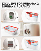 PETKIT PuraX PuraMax Replaced Waste Bags-5 Rolls, Portable Cat Litter Waste Receptacles Bags for Self-Cleaning Cat Litter Box