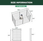 FXW MiniPaws Unleashed Dog Playpen, Expandable & Portable Design for Yard, RV Camping and Indoor Use, for Small and Medium Dogs, 32-inch 6 Panels