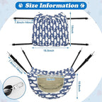 Jetec 2 Pieces Cat Cage Hammock Indoor Hanging Pet Bed Double Layer Hanging Cat Bed Bag Soft Kitten Hammock for Comfortable Two Level Cage Accessories for Spring, Summer, Winter, 2 Styles