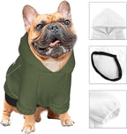 Personalized Dog Hoodie, Custom Dog Costumes for Small Dogs, Holiday Happy Dog Clothes Football Pet Shirt Sweater with Name Number for Girl/Boy Cats/Kitten, SageGreen, XL