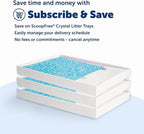 PetSafe ScoopFree Crystal Pro Legacy Self-Cleaning Automatic Litter Box - Uncovered Motion-Sensing Cat Box with Integrated Health Counter - Includes 1 Disposable Crystal Litter Tray