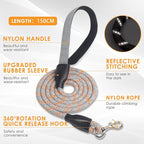 Dog Harness and Leash Set, No Pull Saddle Style Pet Harness, Breathable Mesh Adjustable Reflective Dog Vest for Dogs and Cat Medium Small Harness 2 D-Rings (Orange, M)