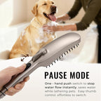 G-Promise 3 Mode Dog Shower Attachment with Pause Mode, Dog shower Sprayer with 78 Inches Stainless Steel Hose, Metal Diverter, Adhesive Holder, for Fast and Easy Dog Bathing and Cleaning