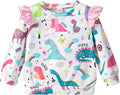 RETSUGO Toddler Baby Girls Sweatshirts Casual Pullover Crewneck Winter Long Sleeve Tops Shirts Clothes 3T-8T