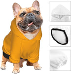 Personalized Dog Hooded Sweatshirt, Custom Pet Pullover Hoodie Design Your Own Text Image for Small Dogs Puppy Cat Kitten Clothes Dog Shirt Customizable, Customized Gifts, Orange, S,