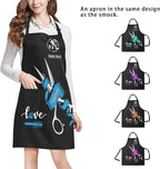 Custom Pet Grooming Jackets with Logo Text, Personalized Dog Salons Groomer Smocks, Unisex Waterproof Workwear