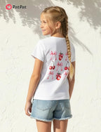 PATPAT Girls Crewneck Short Sleeve Graphic Tees Animal Print Shirts Cute Summer Outfits 5-12 Years