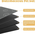 Dog Food Mat, Diatom Ooze Cat Water Mats Non Slip for Floors Waterproof and Water Absorption, Easy to Clean-Dog (12" H*15.5" L)