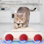 New Upgraded Cat Ball Toy - Speedy Tail 3.0 Cat Toy, Interactive Cat Toy Ball, Stimulating Toys and Juguetes para Gatos, Cat Toys for Bored Indoor（Sound Switchable） (Green)