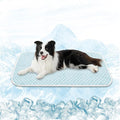 MICROCOSMOS Pet Cooling Mat & Sleeping Pad- Breathable Bubble Surface, EZ Clean. Keep Cooling for Pets, Kids and Adults in Summer.(BlueWhite, 40" x 28")