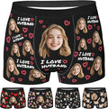 Personalized Underwear for Men with Face Custom Face Boxers Customized Boxer Briefs Funny Gifts for Him Husband Boyfriend