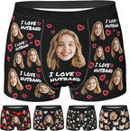 Personalized Underwear for Men with Face Custom Face Boxers Customized Boxer Briefs Funny Gifts for Him Husband Boyfriend