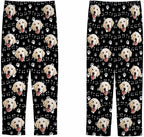 MyPupSocks Customized Face Pajamas Pants Sleep Bottoms for Men Women XS-2XL