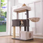 Gardner Pet 41" Tall Cat Tree Corduroy for Medium-Large Cats, Heavy Duty Cat Trees Towers with 2.8in Posts & Washable Top Perches, Easy to Assembly
