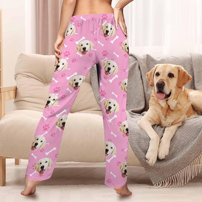 Customized Face Pajama Custom Pajama Pants with Photo for Women Mom