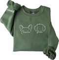 Personalized Dog Mom Sweatshirt, Custom Pet Name Sweater for Women, Dog Lover Gift, Cute Pet Apparel