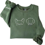 Personalized Dog Mom Sweatshirt, Custom Pet Name Sweater for Women, Dog Lover Gift, Cute Pet Apparel