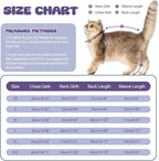 Cat Pajamas for Cats Only, Sticky Hair Cat Clothes, Sphynx Hairless Cats Sweater, Recovery Suit After Surgery, Prevent Lost Hair Kitten Onesie Shirts Costumes Outfits for Pet