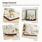 WESTERN HOME WH Large Dog Bed for Large, Jumbo, Medium Dogs, Orthopedic Pet Bed Waterproof Mattress with Removable Washable Cover, Thick Egg Crate Foam Dog Bed with Non-Slip Bottom