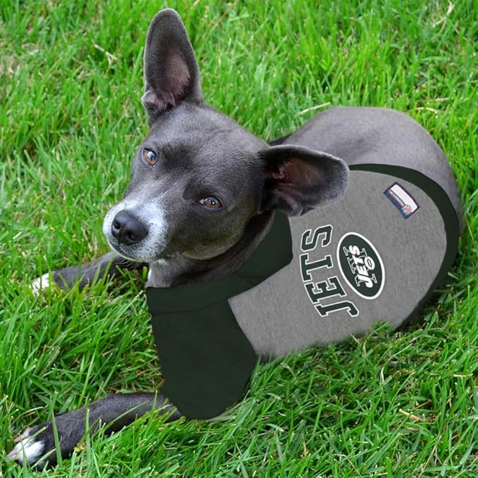 Pets First NFL New York Jets Hoodie for Dogs & Cats. | NFL Football Licensed Dog Hoody Tee Shirt, Large| Sports Hoody T-Shirt for Pets | Licensed Sporty Dog Shirt