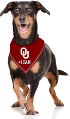 Pets First NCAA Oklahoma Sooners Personalized Tie Around Bandana for Dogs & Cats, Size Large/X-Large. Custom Dog Bandana Scarf Bib for Pet Cat Dog. The Ultimate Game-Day & Party Customizable Bandana