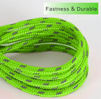 Reflective Cat Leash -15FT Cat Cable Out Escape Proof Walking Leads Yard Long Durable Safe Leash Traning Play Outdoor for Puppies/Kittens/Small Animals(Green)