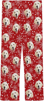 MyPupSocks Custom Pet Face Pajamas Pants Photo Pajama Bottoms for Men S-XXL