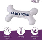Multipet Chilly Bone Dog Toy - Vanilla-Scented Canvas Freezable Teething Toys - Frozen Toy for Chewing & Playing - Freezable Dog Toys (1 Count, 7”)