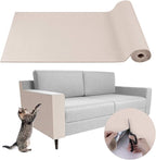 Climbing Cat Scratcher Mat Trimmable Cat Scratching Post Carpet 39.3’’x15.8’’ Self Adhesive Carpet Mat Pad Replacement for Cat Tree Shelves Post Couch Wall Furniture Steps DIY Protector (Cream White)