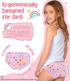 Girls and Toddlers 100% Cotton Underwear Tagless Soft Panties Size 2-3T,4-5T,6,8,10,12 (6-Pack)