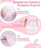Girls and Toddlers 100% Cotton Underwear Tagless Soft Panties Size 2-3T,4-5T,6,8,10,12 (6-Pack)