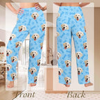 Custom Couple Pajama Pants Sock with Funny Face, Personalized PJ Anniversary Birthday Women Men Pants