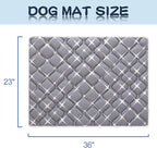 Bubble bear Dog Crate Pad - Ultra Soft, Washable Crate Mat, Anti-Slip Kennel Pad for Small/Medium/Large Dogs, Dark-Hued to Hide Stains (36"x23")