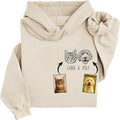 Noni Personalized Portrait Hoodie or Sweatshirt with Dog Cat Photo, Custom Sweatshirt with Drawing and Name, Unique Gift for Dog Mom Dad, Animal Lover Birthday 2