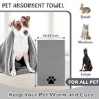 Dog Grooming Kit for Shedding – 8-Piece Pet Grooming Supplies with Deshedding Brush, Bath Gloves, Towels & Silicone Toothbrush | Ideal for Dogs, Cats, Small and Large Pets (Gray)