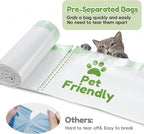120 Pack Cat Litter Box Liners for PET KIT Pura MAX & X, Extra Thick Heavy Duty Drawstring Self-Cleaning Robot Litter Bags, Leak-proof Disposable Replaced Pet Kitty Poop Trash Bag 21.7" * 11.8"