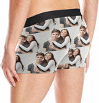 M YESCUSTOM Custom Faces Funny Short Briefs Gift for Husband Underwear