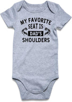 UNIFACO Unisex Baby Funny Saying Outfit Short and Long Sleeve Bodysuits Romper 0-18M