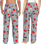 Personalized Pajamas Pants with Photo for Men Women, Custom Pajama Pants Anniversary, Mens Pajama Pants with Pockets