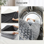 Orthopedic Dog Bed for Extra Large Dogs, Egg Crate Foam Bed for Extra Large Dogs, Equipped with Removable Waterproof Pillow Cover and Anti-Slip Bottom, Pet Bed