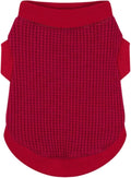 Cozy and Functional Dog Shirts for Small Puppies: Stretchable Wine Red Attire with Easy-On Design, Ideal for Chihuahuas and Yorkies - Enhance Comfort and Playfulness on Chill Days X-Large
