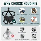 Houdini™ Escape Proof Cat Harness and Leash Set by OutdoorBengal – Orange, Large Cat Harness for Walking Big Cats