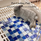 Mosaic Ice Mat for Hamsters, Rabbits and Small Pets, Summer Cooling Pad, Temperature Reducing Pet Mat