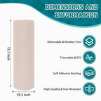 Climbing Cat Scratcher Mat Trimmable Cat Scratching Post Carpet 39.3’’x15.8’’ Self Adhesive Carpet Mat Pad Replacement for Cat Tree Shelves Post Couch Wall Furniture Steps DIY Protector (Cream White)